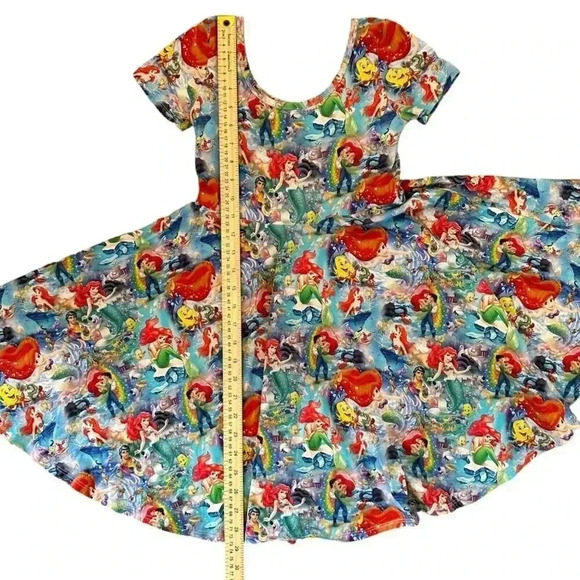 Wild Rich Kids Twirl Dress Girls Size 11/12 the little mermaid ariel Disney - Picture 7 of 10